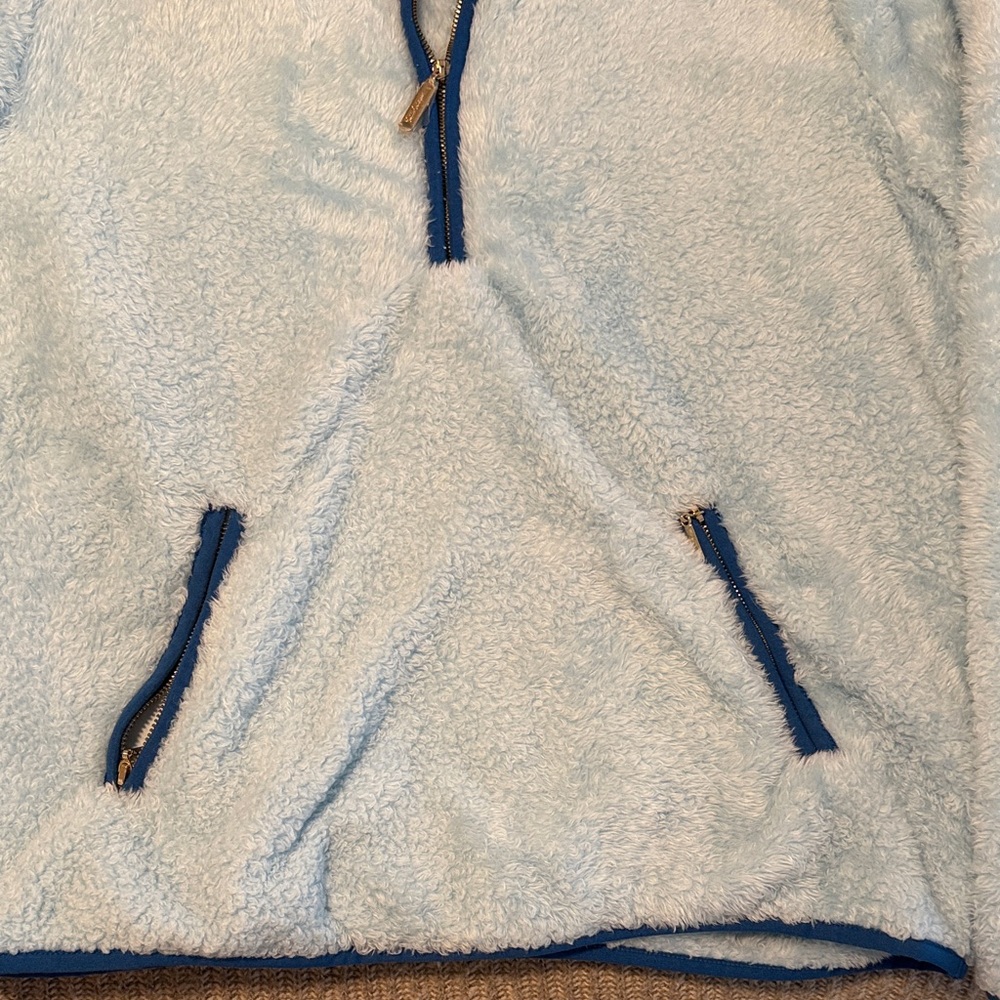 Lilly Pulitzer Light Blue Teddy Jacket- SIZE SMALL! - Picture 5 of 7